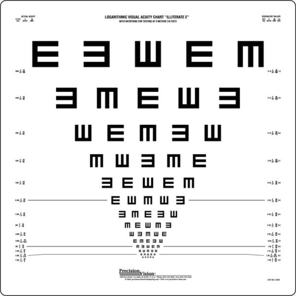 4 Meter Tumbling E Series ETDRS Chart 1