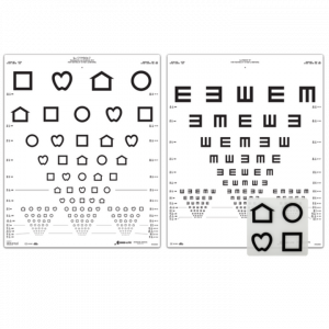 LEA SYMBOLS and Tumbling E Chart Set