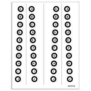 Gottlieb Near Training Cards  Column of Circles
