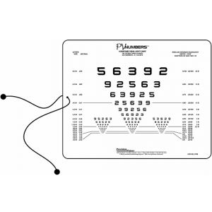 PV Numbers Intermediate Vision Chart 40cm