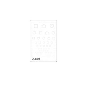 1.25 Percentage LEA SYMBOLS Translucent Low Contrast Charts for Illuminated Cabinet