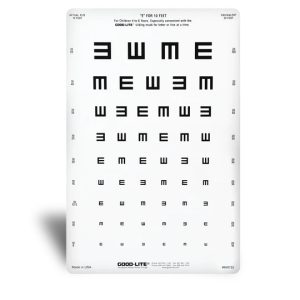 Tumbling E Wide Spaced Distance Chart