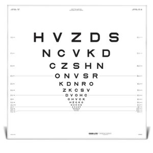 ETDRS Original Series Chart R for 10 feet 3 meters