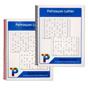 Petrosyan Letter Oculomotor Workbook  Level 1 and Level 2