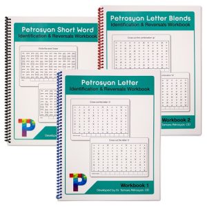 Petrosyan Identification and Reversals Workbook Letter and Letter Blends or Short Word