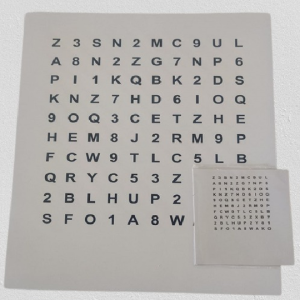 Z Axis Accommodative Rock Chart Set Paper Distance and Near Chart