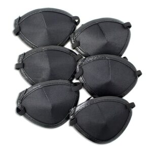 Package of 6 Black Adult Eyepatches