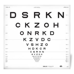 ETDRS Original Series ESV3000 and ESC2000 Chart 2