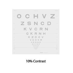 10% ETDRS Low Contrast Letter Chart