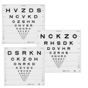 ETDRS SLOAN Letters Original Series Standard (Set of 3)