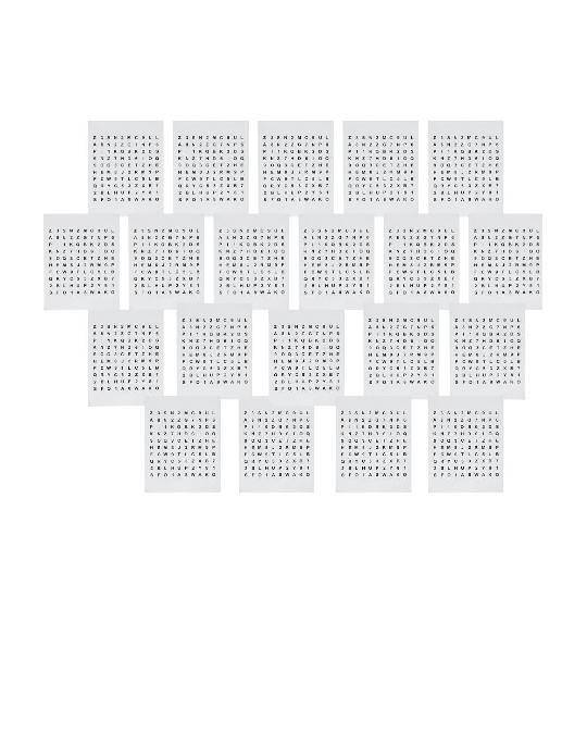 Z-Axis Accommodative Rock Chart- Paper Distance Chart (Pack of 20)