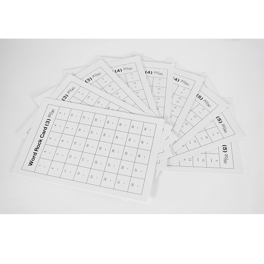 Word Rock Chart set