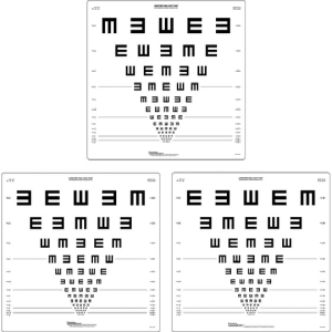 Tumbling E Series ETDRS® — Set of 3 — 2 m